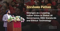 Zeeshaan Pathan speaking at an event