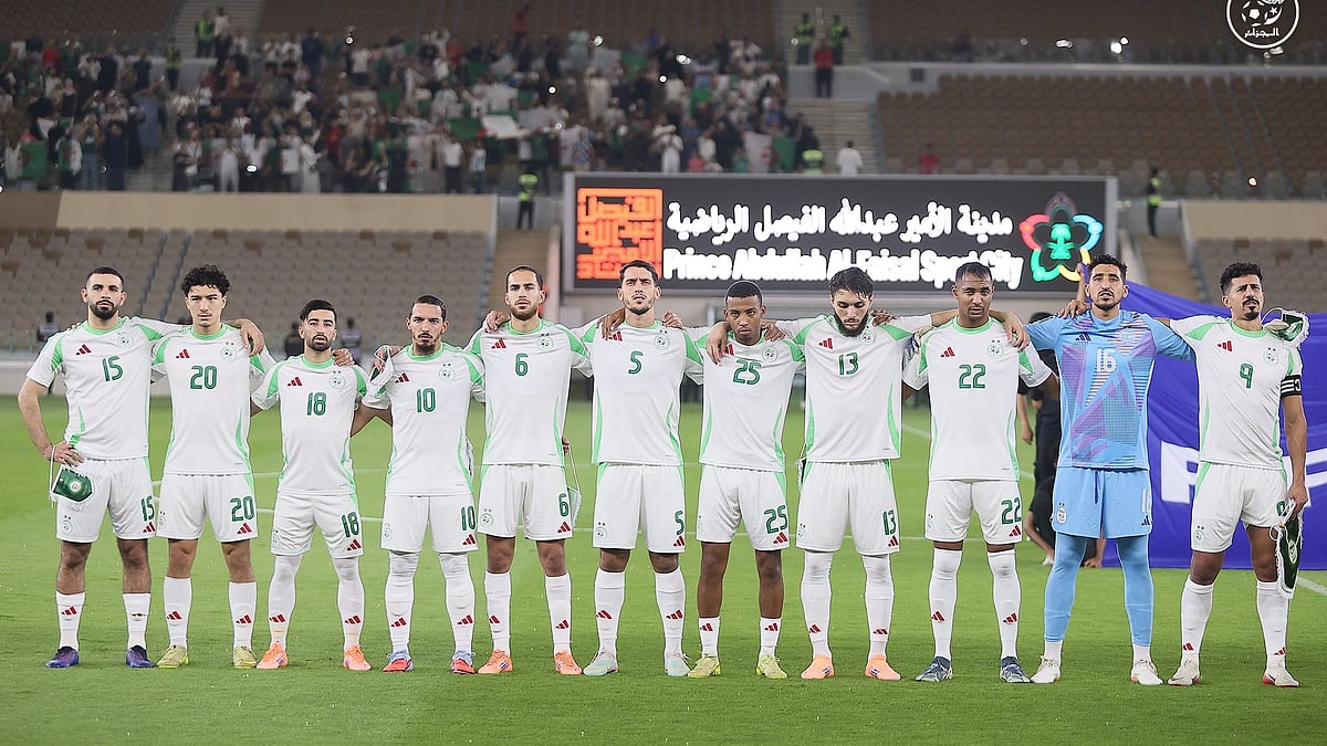 X/Equipe d Algerie : The opening match of Group D of the FIFA Arab World Cup at the Ahmad bin Ali Stadium in Al Rayyan ended in a draw.