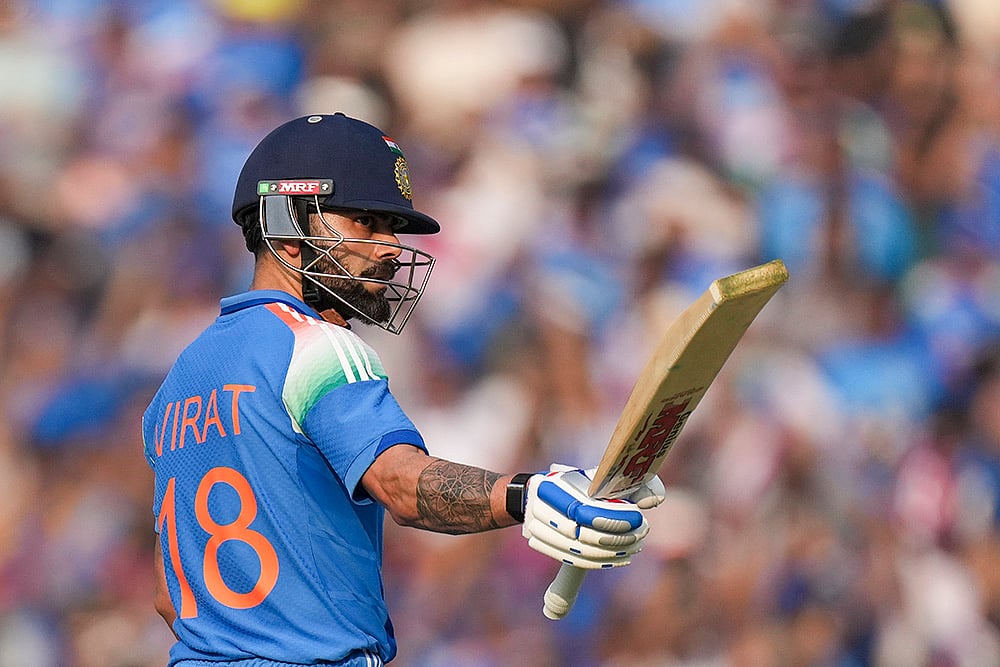 India Vs South Africa 2nd odi Cricket-Virat Kohli celebrates his half century