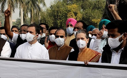 Opposition MPs Wear Masks In Parliament To Protest 