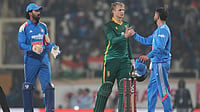 India Vs South Africa 2nd ODI: How KL Rahul's Side Suffered Close Defeat To Proteas - Read Full Analysis (AP Photo/Rafiq Maqbool) : India's Virat Kohli, right, shakes hands with South Africa's Corbin Bosch after India won the first One Day International match in Ranchi, India, Sunday, Nov. 30, 2025