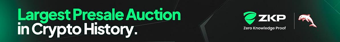 ZKP crypto presale advertisement