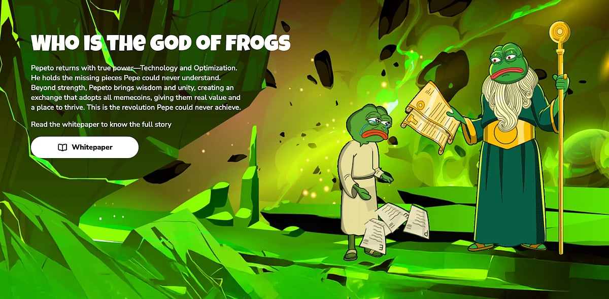 Cartoon frogs illustration