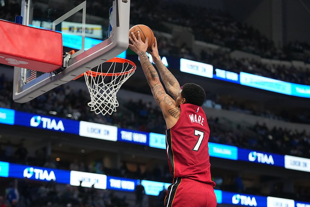 Dallas Mavericks Vs Miami Heat NBA pics-Kelel Ware