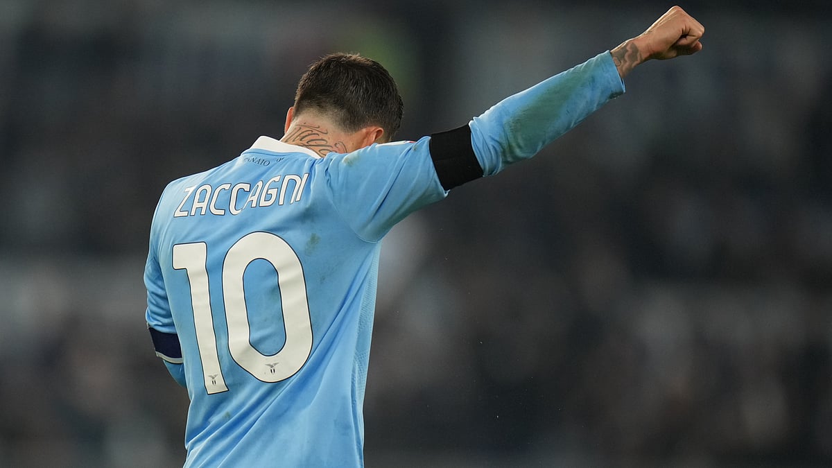 Lazio's Mattia Zaccagni reacts after scoring during the Coppa Italia round of 16 match against AC Milan on December 4, 2025.  - | Photo: AP/Andrew Medichini