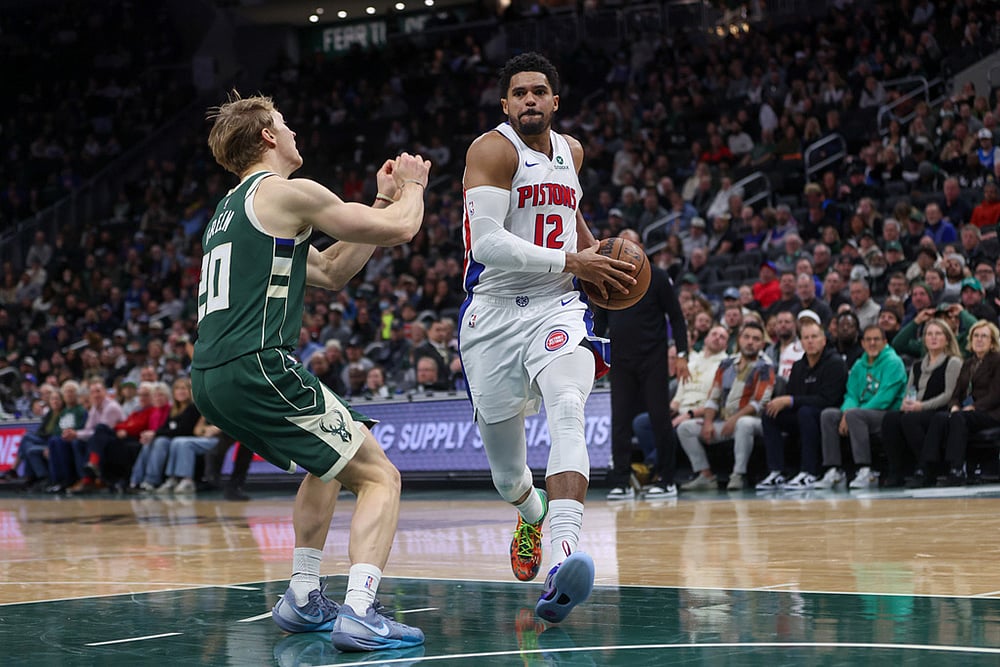 Milwaukee Bucks Vs Detroit Pistons NBA pics-Tobias Harris