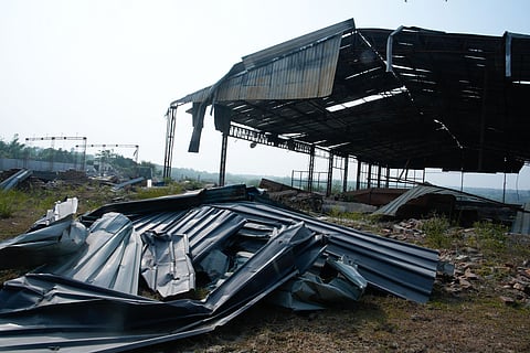 A Recently Demolished Structure In Aravalli Zone