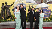 DDLJ At 30: Shah Rukh Khan And Kajol Unveil Raj-Simran Statue In London - Watch Video X/Shah Rukh Khan : Shah Rukh Khan and Kajol unveil their DDLJ bronze statue at London’s iconic Leicester Square