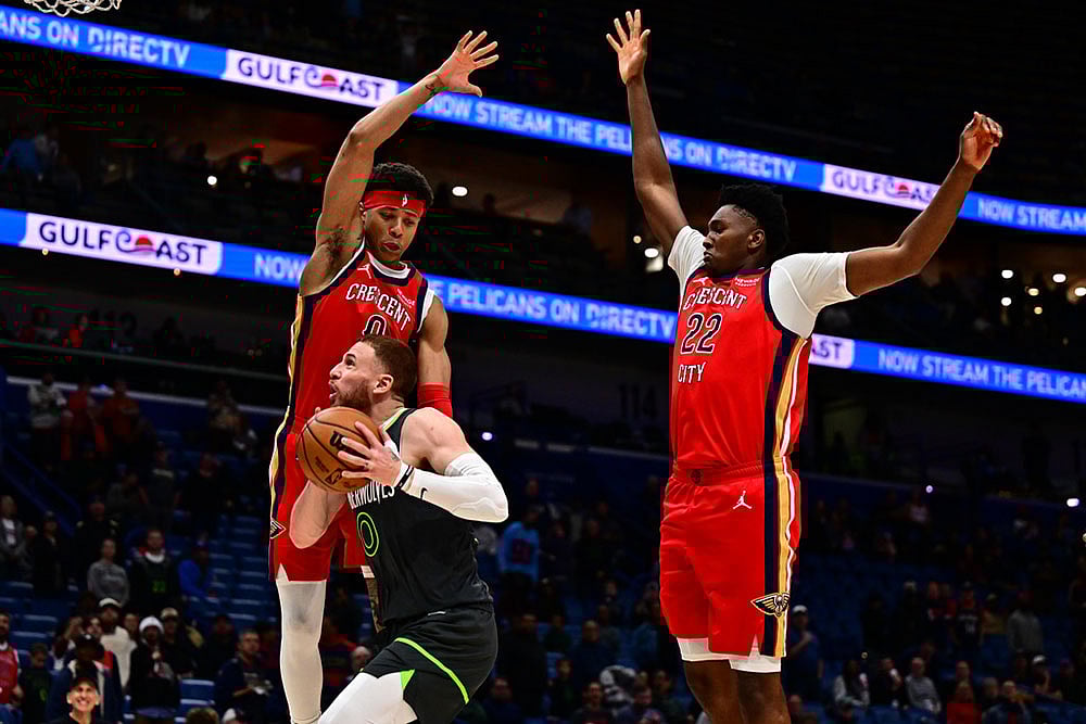 Pelicans Timberwolves Basketball