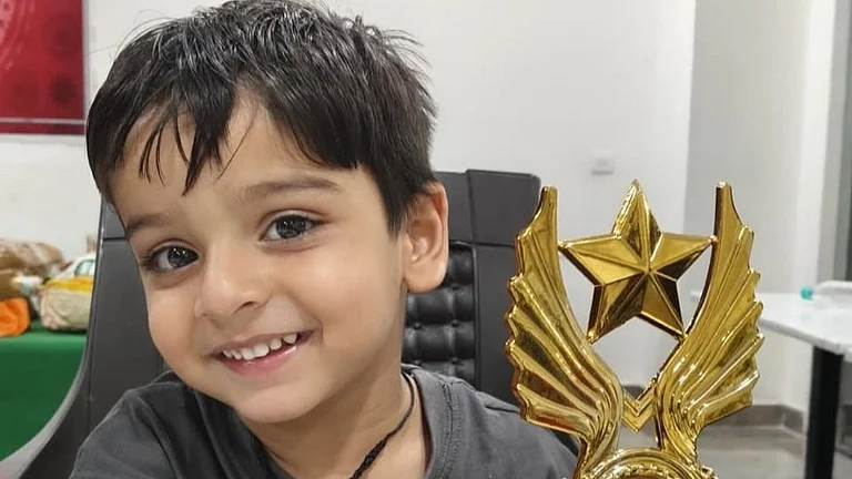 Sarwagya Singh Kushwaha Posing With A Trophy He Won Recently - Instagram/Sarwagya Singh Kushwaha