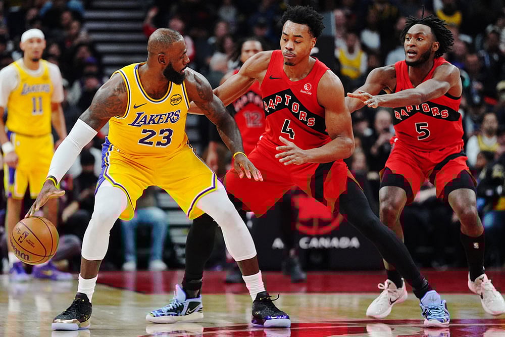Lakers Raptors Basketball