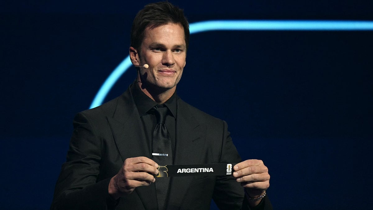 Tom Brady drew the balls from Pot 1 at the 2026 FIFA World Cup draw. - null