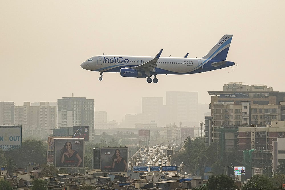 IndiGo aircraft lands in Mumbai