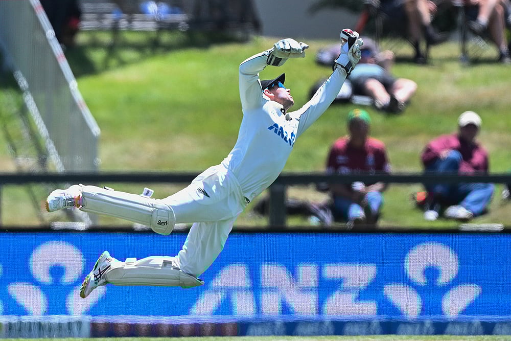 New Zealand Vs West Indies 1st Test Day 5 photo-Tom Latham