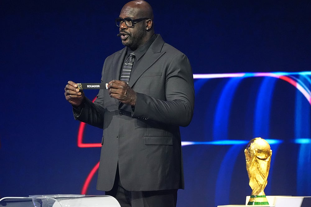 FIFA World Cup 2026 Draw photo-Former NBA player Shaquille ONeal