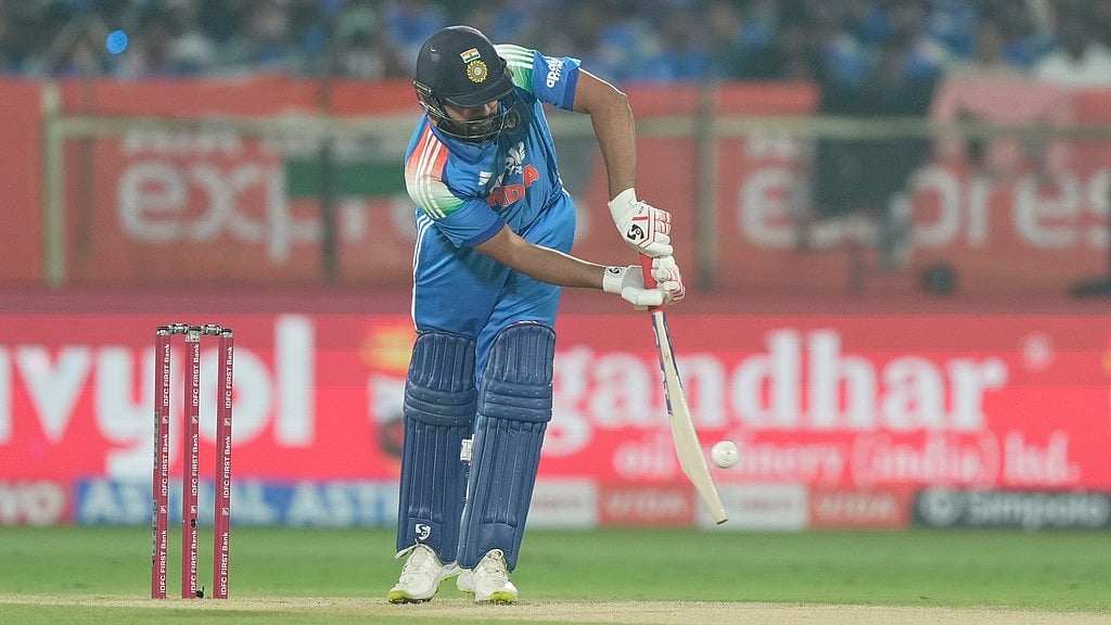 India vs South Africa, 3rd ODI Live Cricket Score: Rohit Sharma plays a shot in Visakhapatnam. - Photo: AP