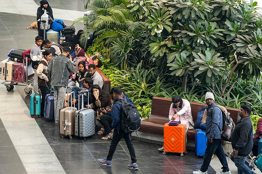 IndiGo crisis: Stranded passengers at Delhi airport