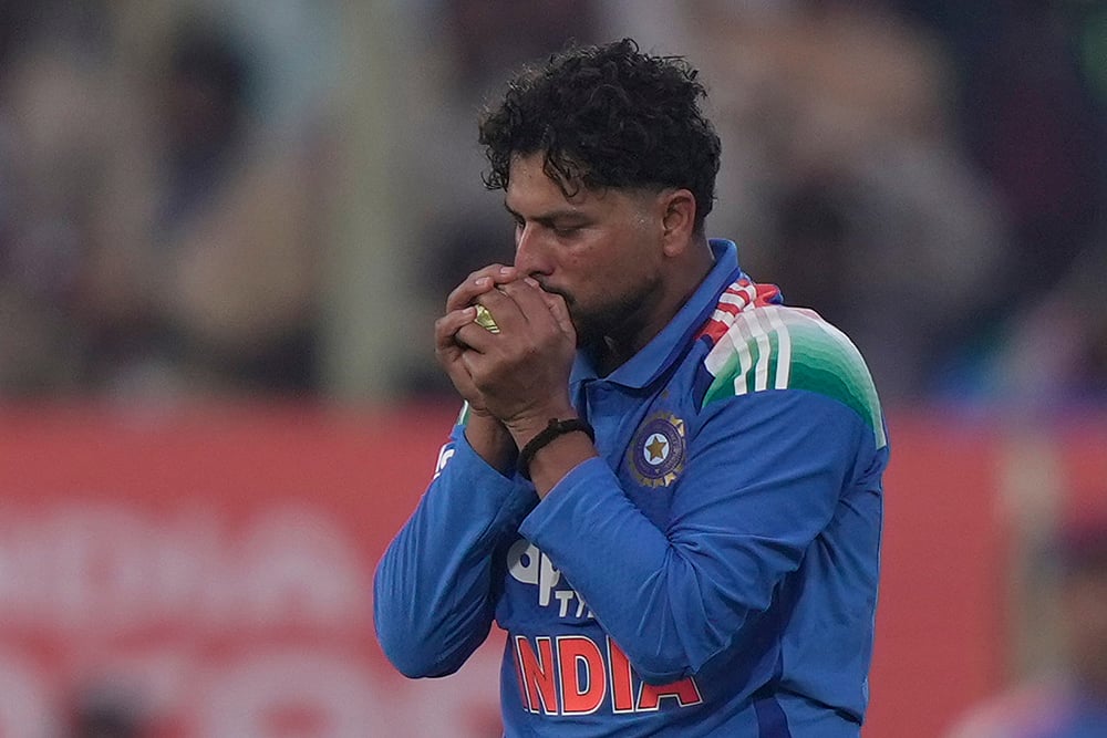 IND vs SA 3rd ODI match photo-Kuldeep Yadav