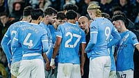 EPL Live Scores, Saturday Goal Rush: City Welcome Sunderland, Spurs Face Brentford In London Derby, Toons Face Magpies X/ManCity : Manchester City during their win against Leeds United on Premier League matchday 13