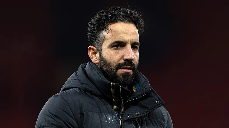 Manchester United head coach Ruben Amorim - null