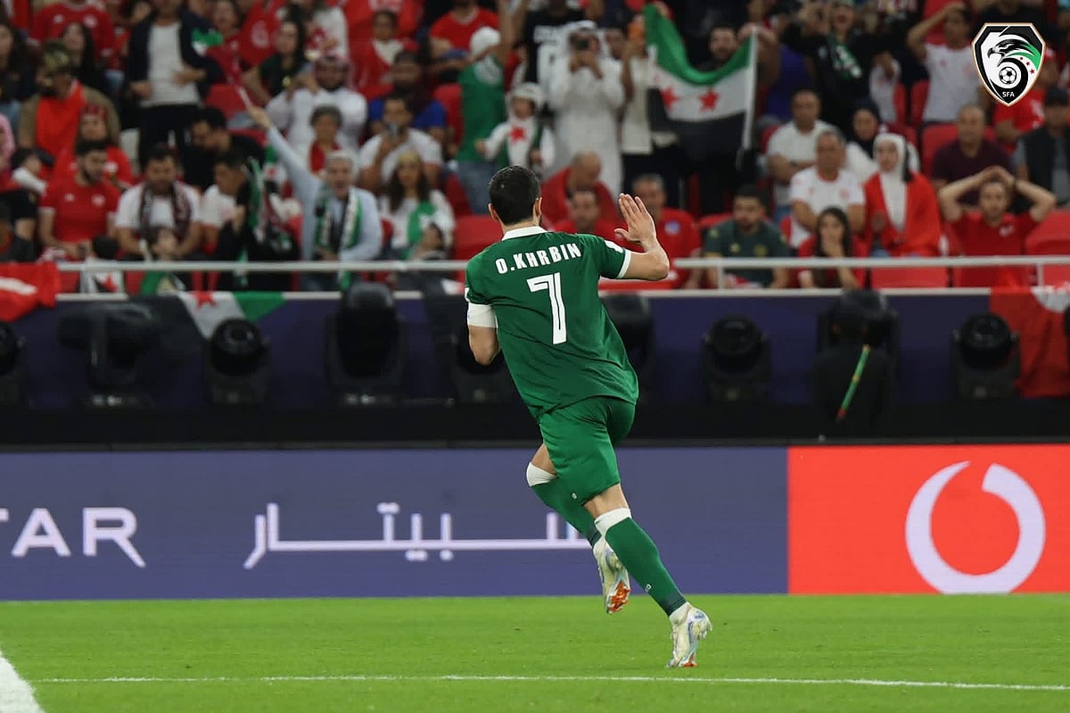 Syria will take on Palestine in the Group A match of the FIFA Arab Cup at the Education City Stadium, in Doha, on December 7, 2025. - X/Syria Football