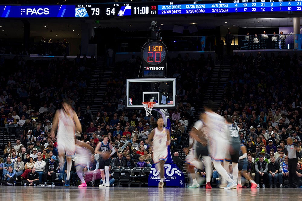 NBA Basketball Game: Oklahoma City Thunder vs Utah Jazz