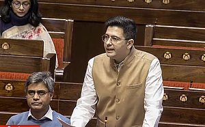 PTI : AAP MP Raghav Chadha speaks in the Rajya Sabha during the Winter session of Parliament, on December 8, 2025.