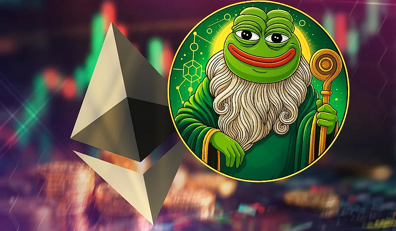Pepe the Frog and Ethereum logo