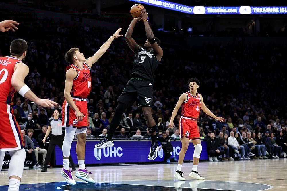 Timberwolves Clippers Basketball