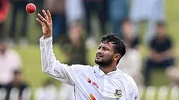 Shakib Al Hasan has not played international cricket since October 2024. - File