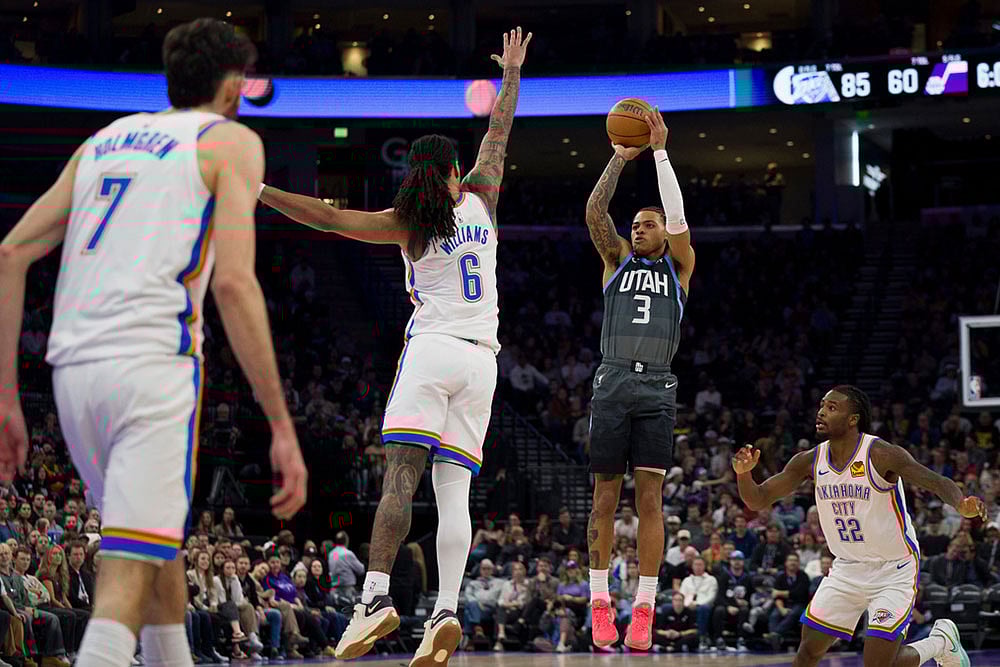 NBA Basketball Game: Utah Jazz vs Oklahoma City Thunder