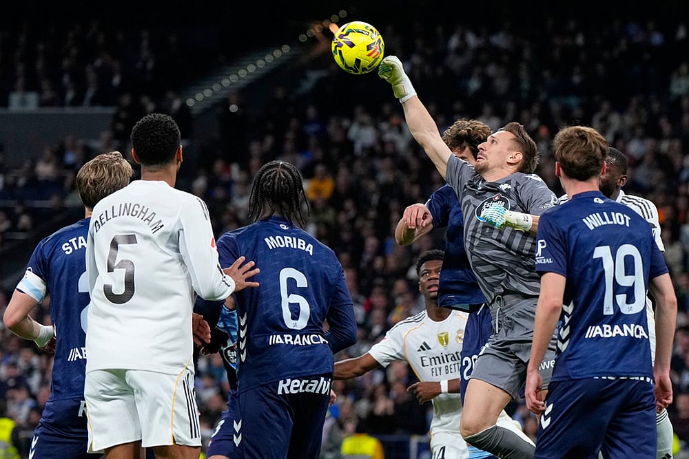 Real Madrid vs Celta Vigo La liga soccer match-Ionut Radu