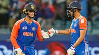 File/AP : Shubman Gill (right)'s reunion with Abhishek Sharma brings back a high-impact opening pair that marries brute force with clean, classical strokeplay.