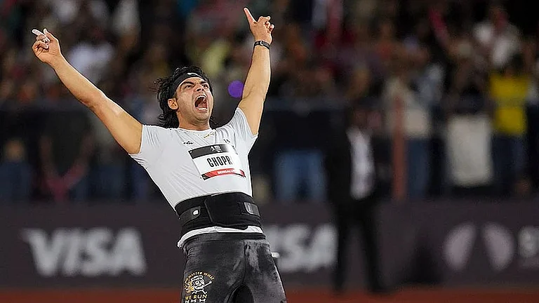 Indian athletics superstar Neeraj Chopra bagged gold medal at the eponymous Neeraj Chopra Classic in Bengaluru. - PTI