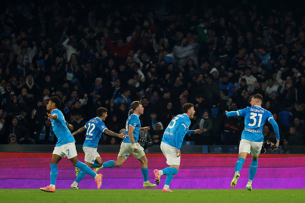 Napoli vs Juventus italian Serie A match-Rasmus Hojlund