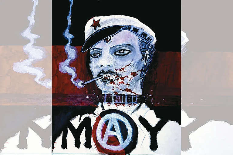 Today’s politics has gone beyond the liberal dream of reconciliation. The divide is sharpening. The antagonism of today is clear. There are clear political questions raised in front of today’s youth and we have to make some choices. - May: Artwork by Aranya