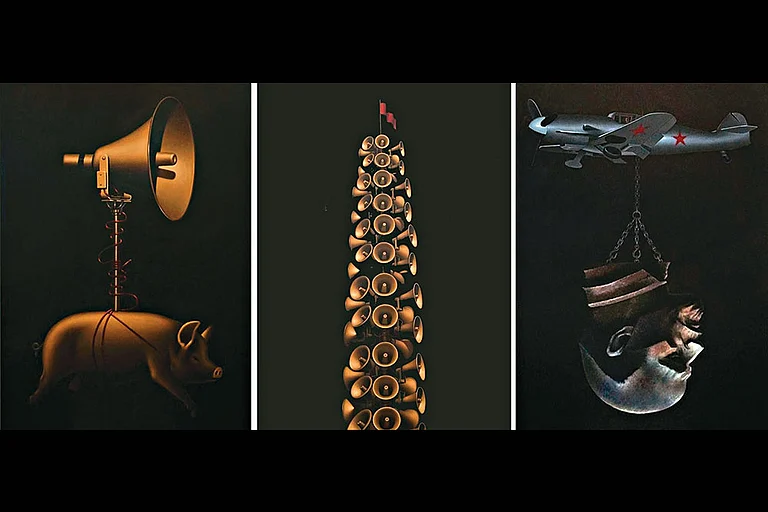 Marx Archive, 2018: Artwork by K. M. Madhusudhanan - | Courtesy: Vadehra Art Gallery