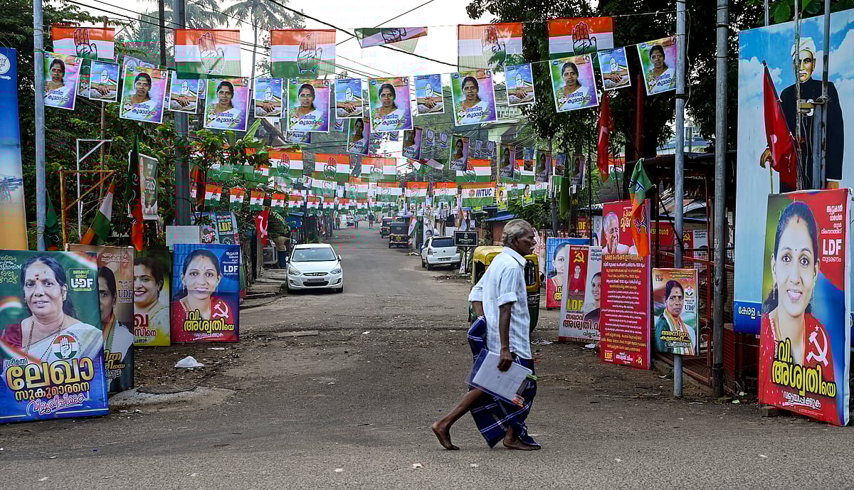 Preparations for Kerala local body election - PTI/ S.Gopakumar                               