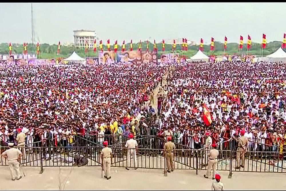 TVK Chief Vijays public rally