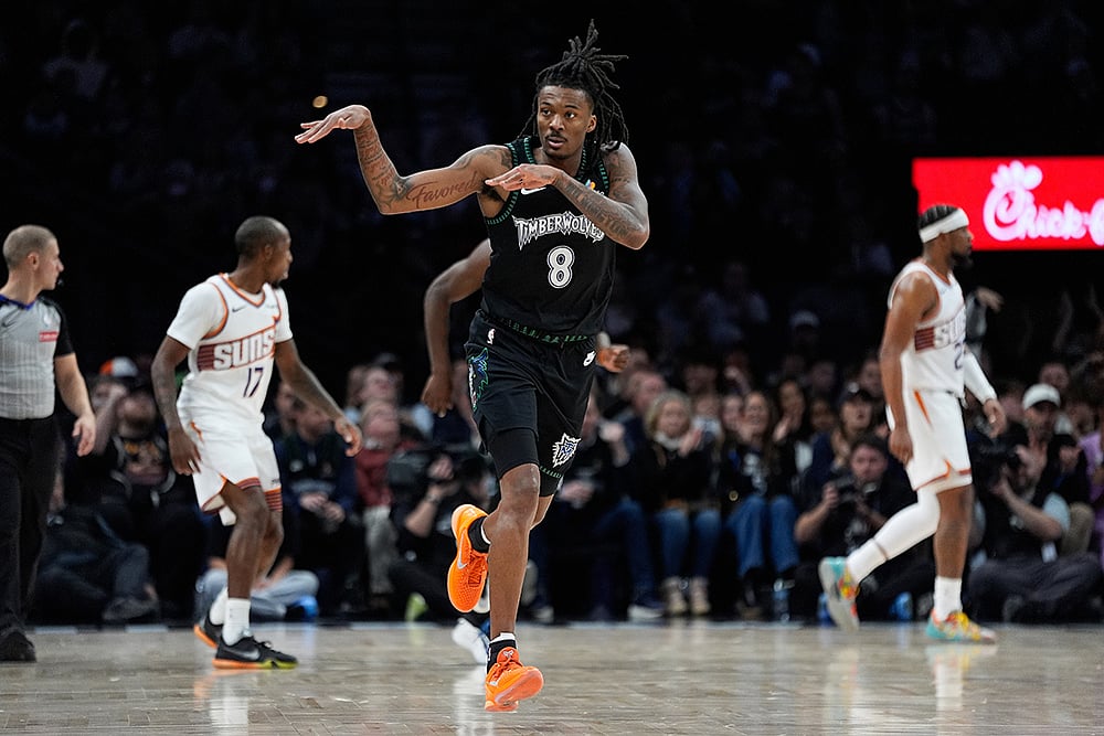 Suns vs Timberwolves NBA 2025 photo-Bones Hyland