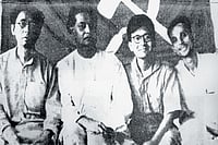 The Left And The Muslim Question | Photo: Wikimedia Commons : Few and Far Between: (Left to right) Co-founder of the Communist Party of India Muzaffar Ahmed with Bankim Mukherjee, P.C. Joshi and Somnath Lahiri in 1937. There have been very few influential Muslims like Ahmed in the party’s top leadership