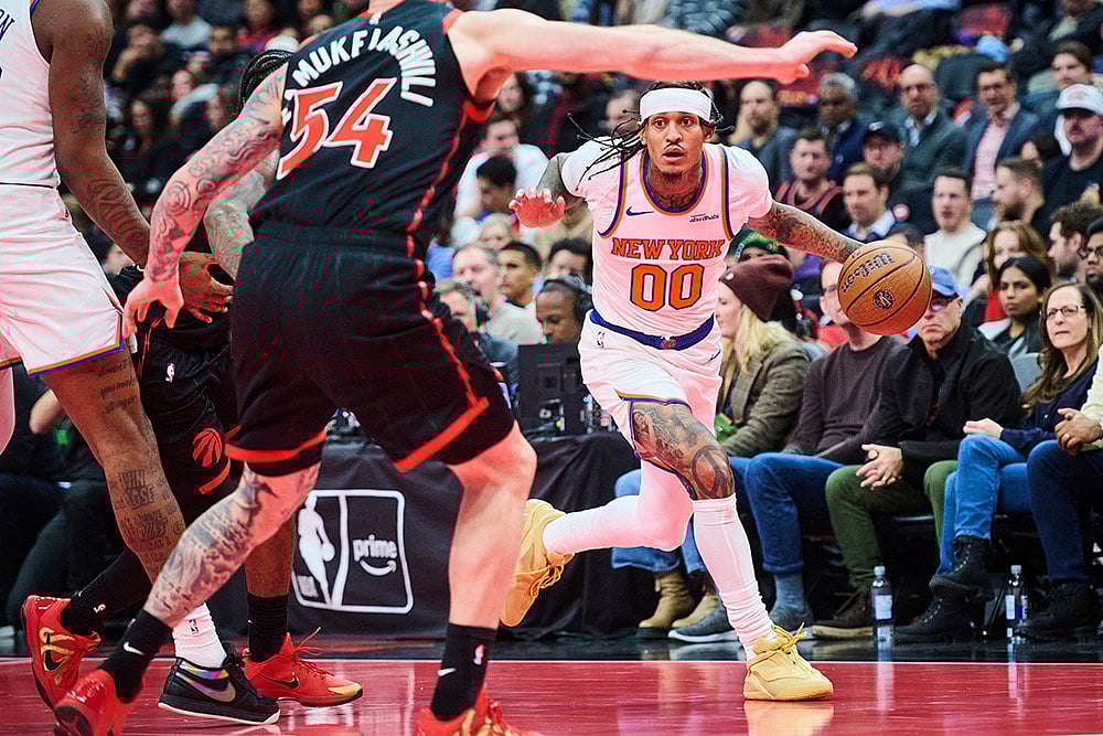 Toronto Raptors vs New York Knicks NBA Cup game-Jordan Clarkson