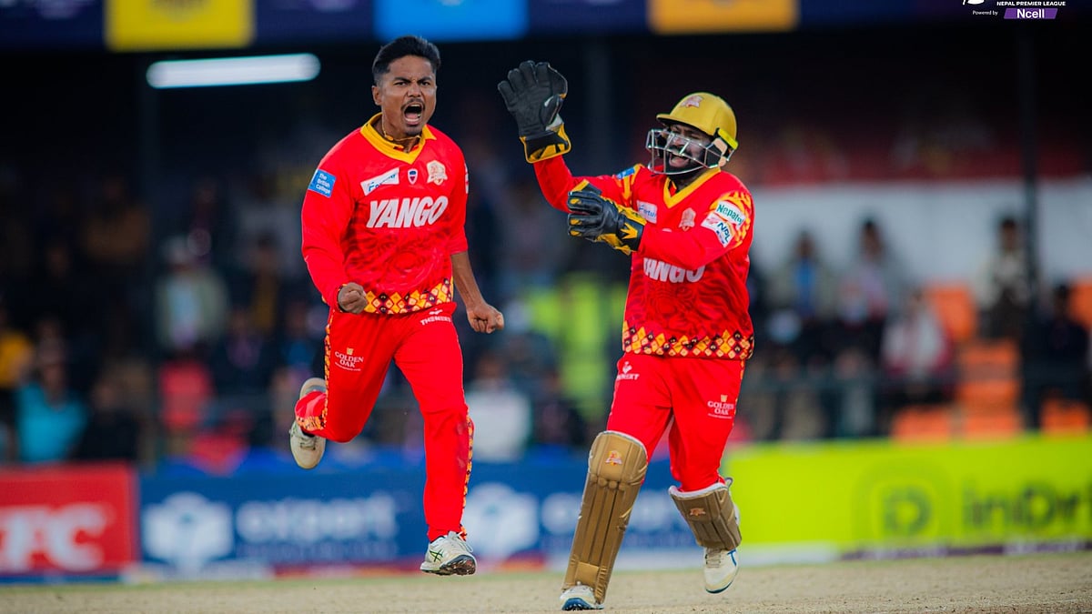 Lumbini Lions pipped Kathmandu Gorkhas by 4 wickets in the Eliminator match of Nepal Premier League 2025 t the Tribhuvan University Ground. - X/Nepal Premier League