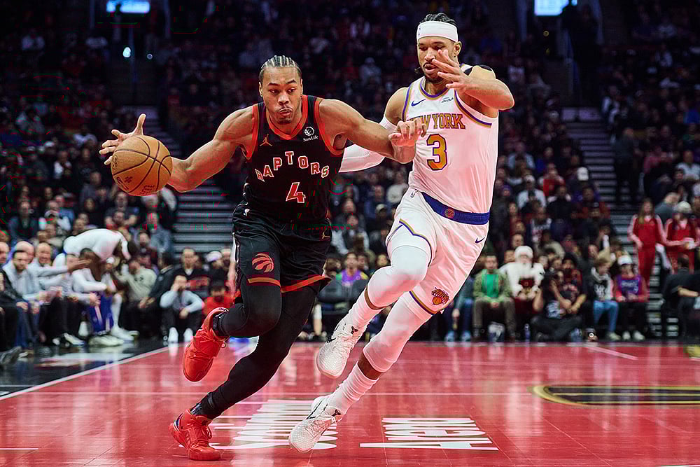 Toronto Raptors vs New York Knicks NBA Cup game-Scottie Barnes