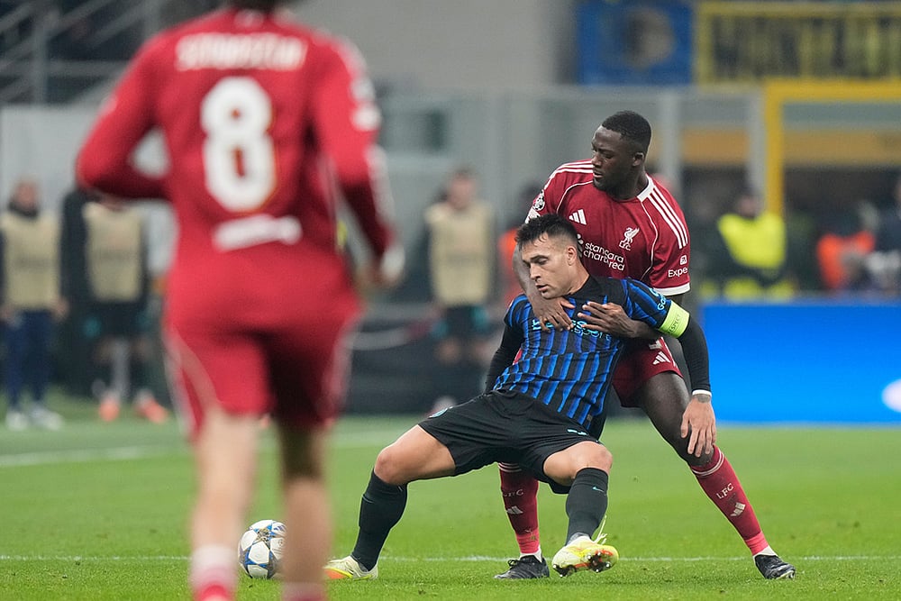 Inter Milan vs Liverpool UCL 2025-26 match photo-Ibrahima Konate