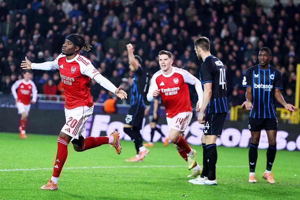 Club Brugge vs Arsenal UCL 2025-26 game-Noni Madueke