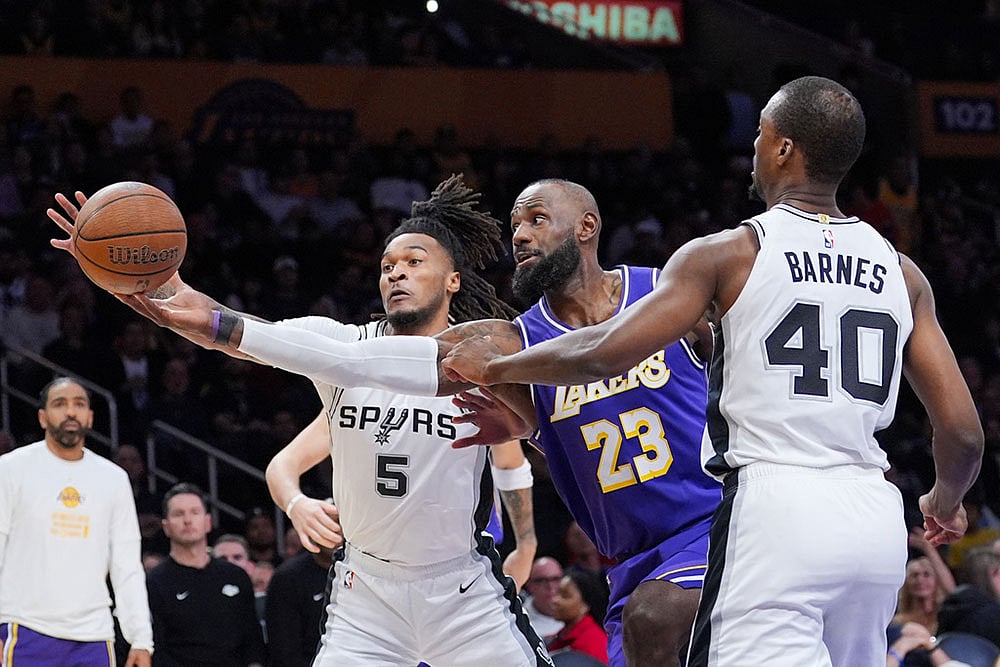 NBA Basketball: Los Angeles Lakers vs San Antonio Spurs