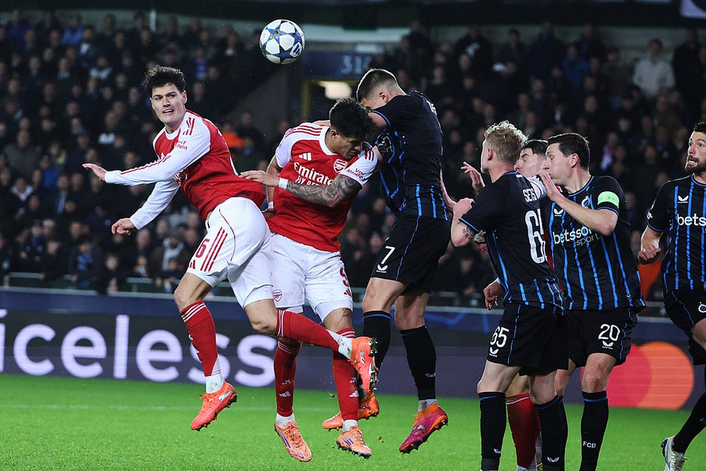 Club Brugge vs Arsenal UCL 2025-26 game-Piero Hincapie