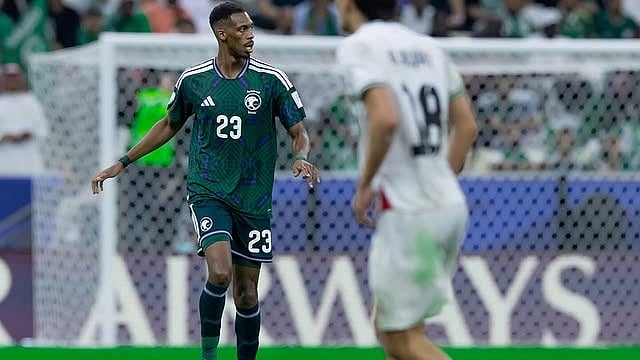 Saudi Arabia's Mohamed Kanno with the ball during the FIFA Arab Cup match against Palestine on December 11, 2025. - | Photo: Instagram/saudint