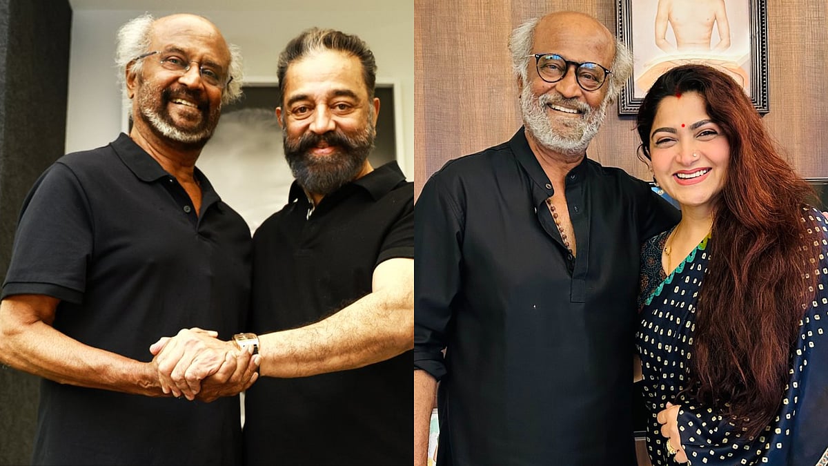 Celebs wish Rajinikanth on 75th birthday - X/Kamal Haasan and Khushbu Sundar